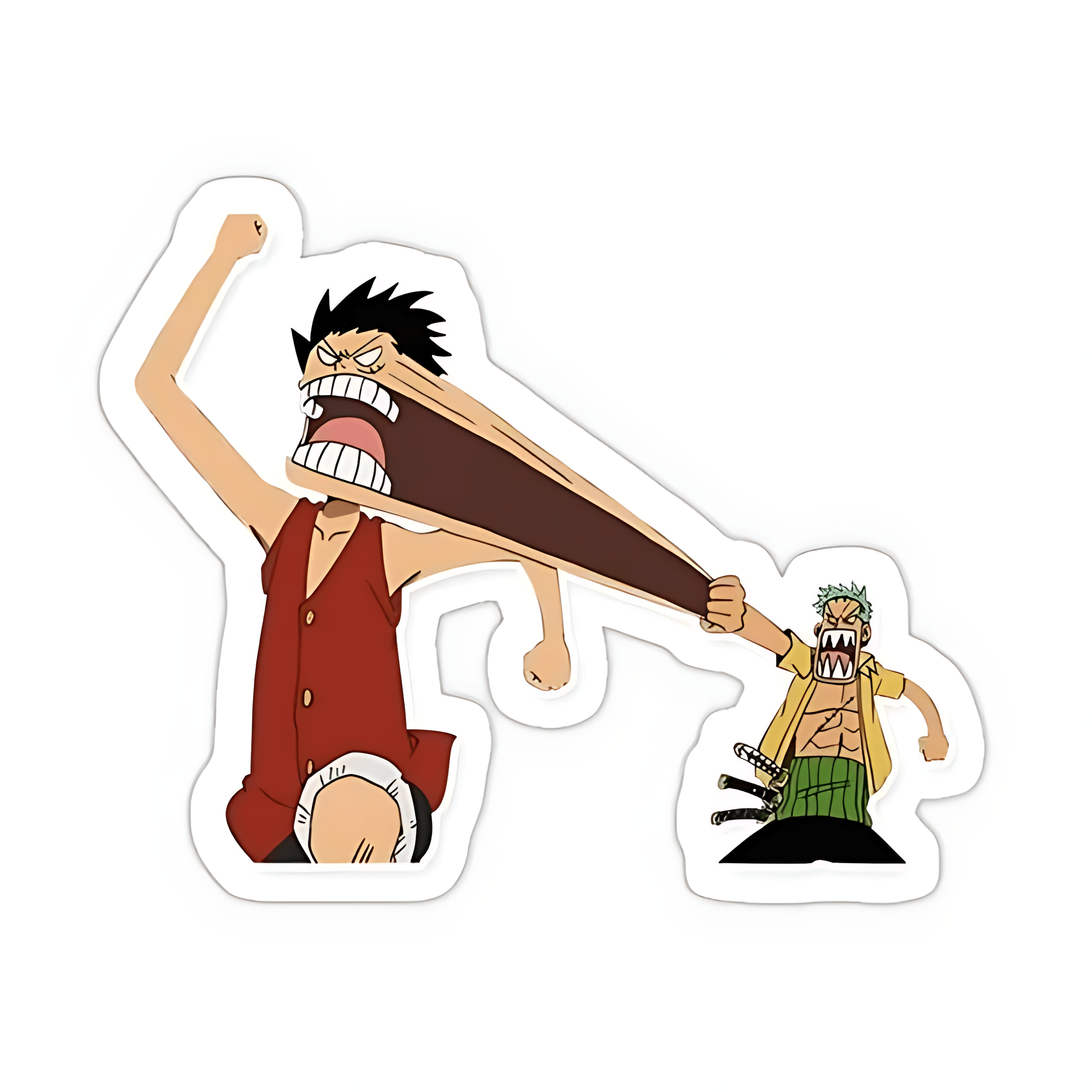 Luffy And Zoro Sticker