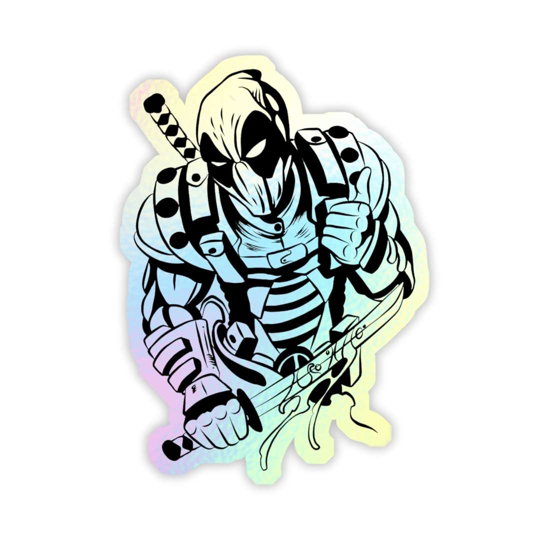 Deadpool Holographic Sticker