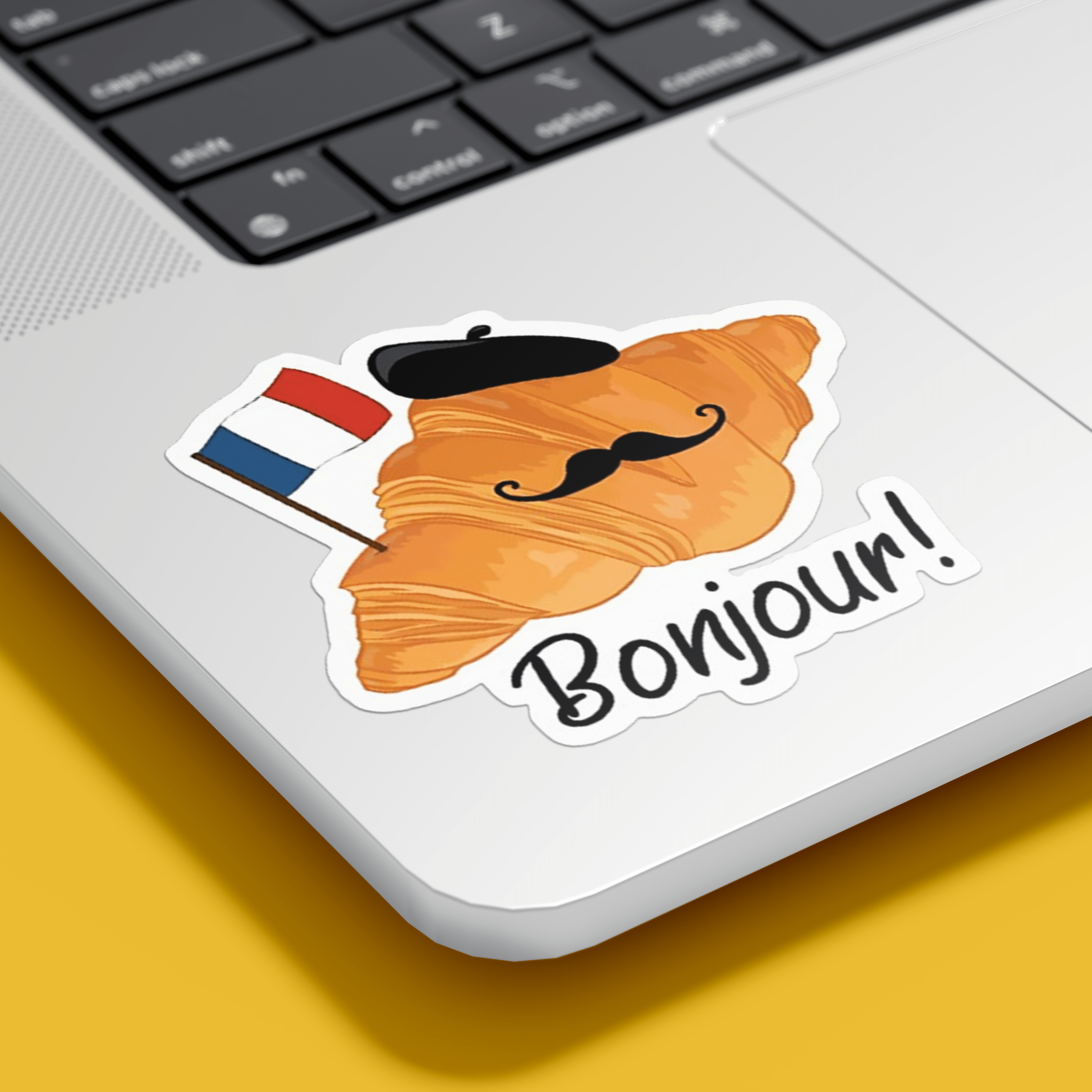 Bonjour Croissant Sticker