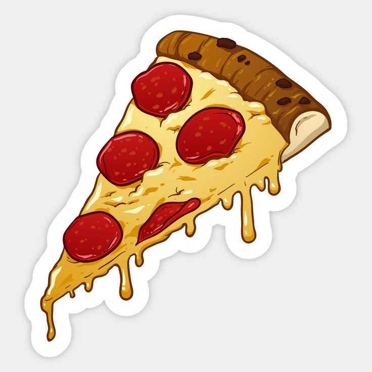 Pepperoni Pizza Slice Sticker