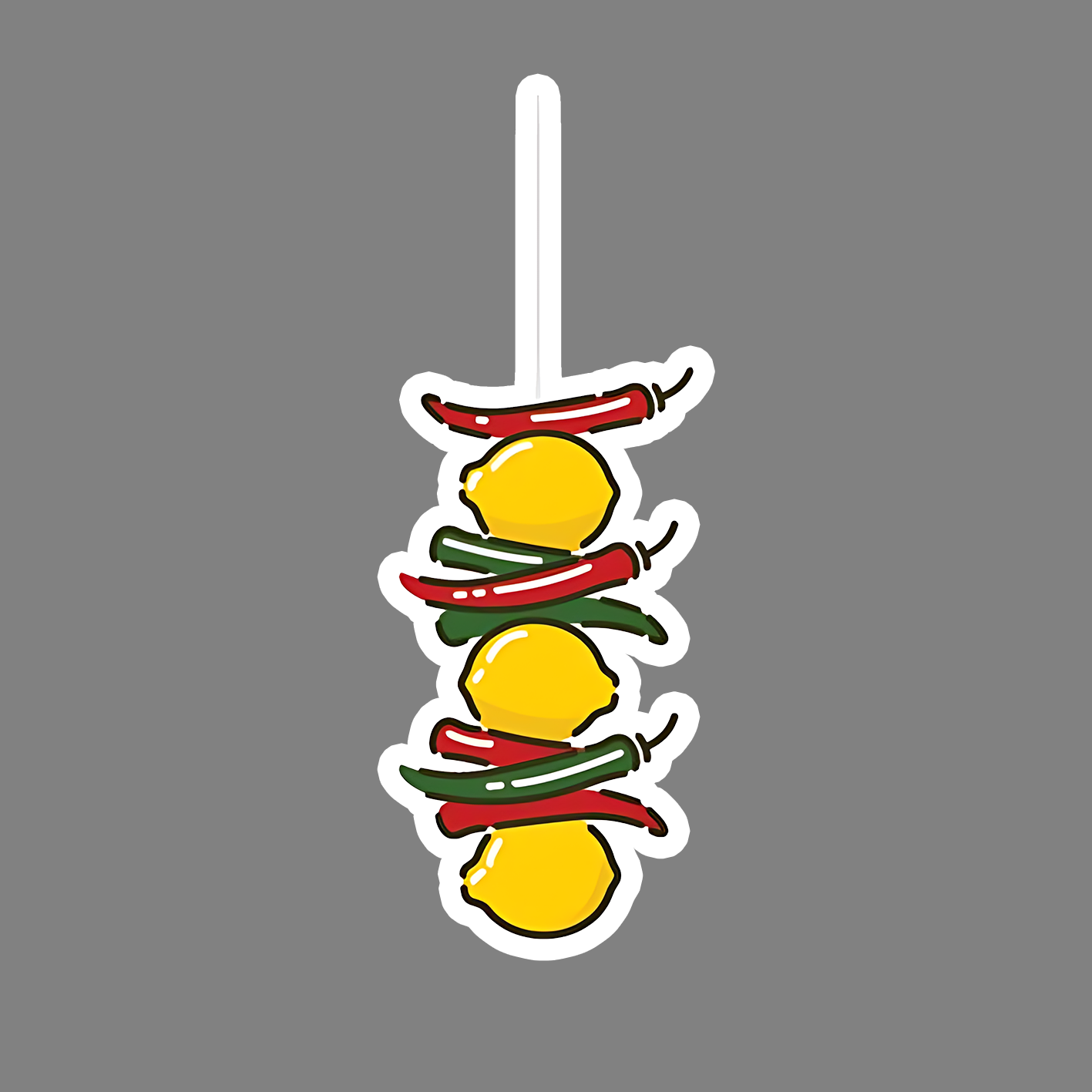 nimbu mirchi sticker