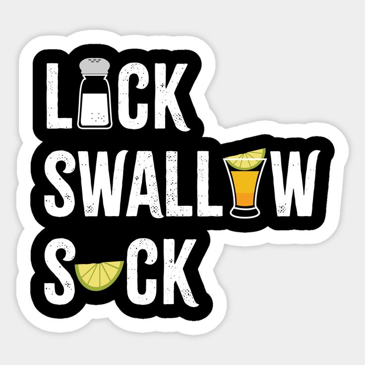 Lick Swallow Suck Sticker