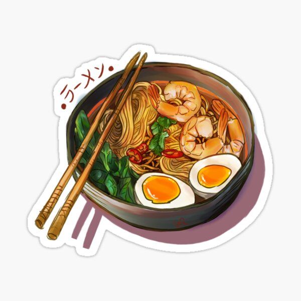 Japanses Ramen Noodles Bowl Sticker