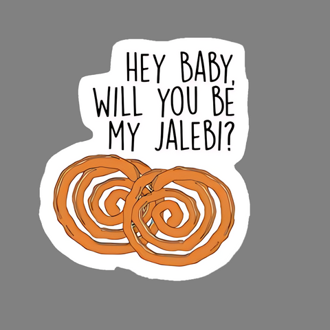 hey baby will you be my jalebi sticker