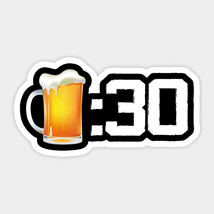 Beer 30 Sticker