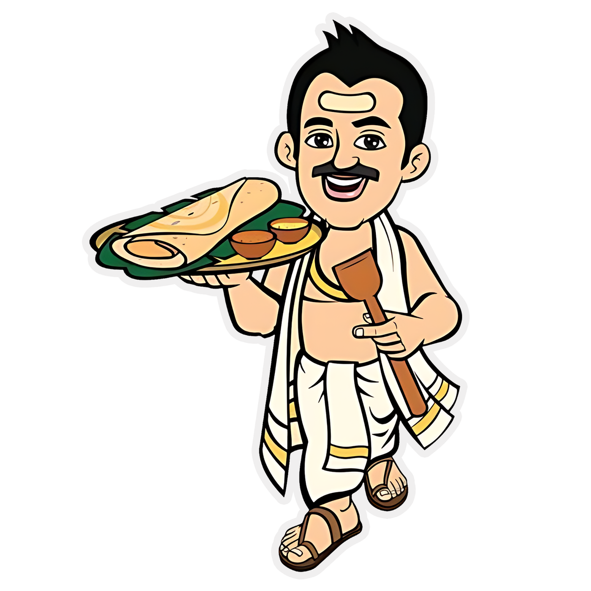 south indian chef sticker