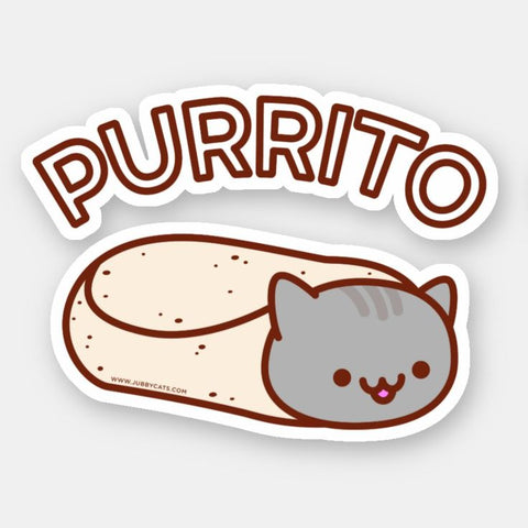 Purrito Cat Burrito Sticker