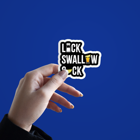 Lick Swallow Suck Sticker