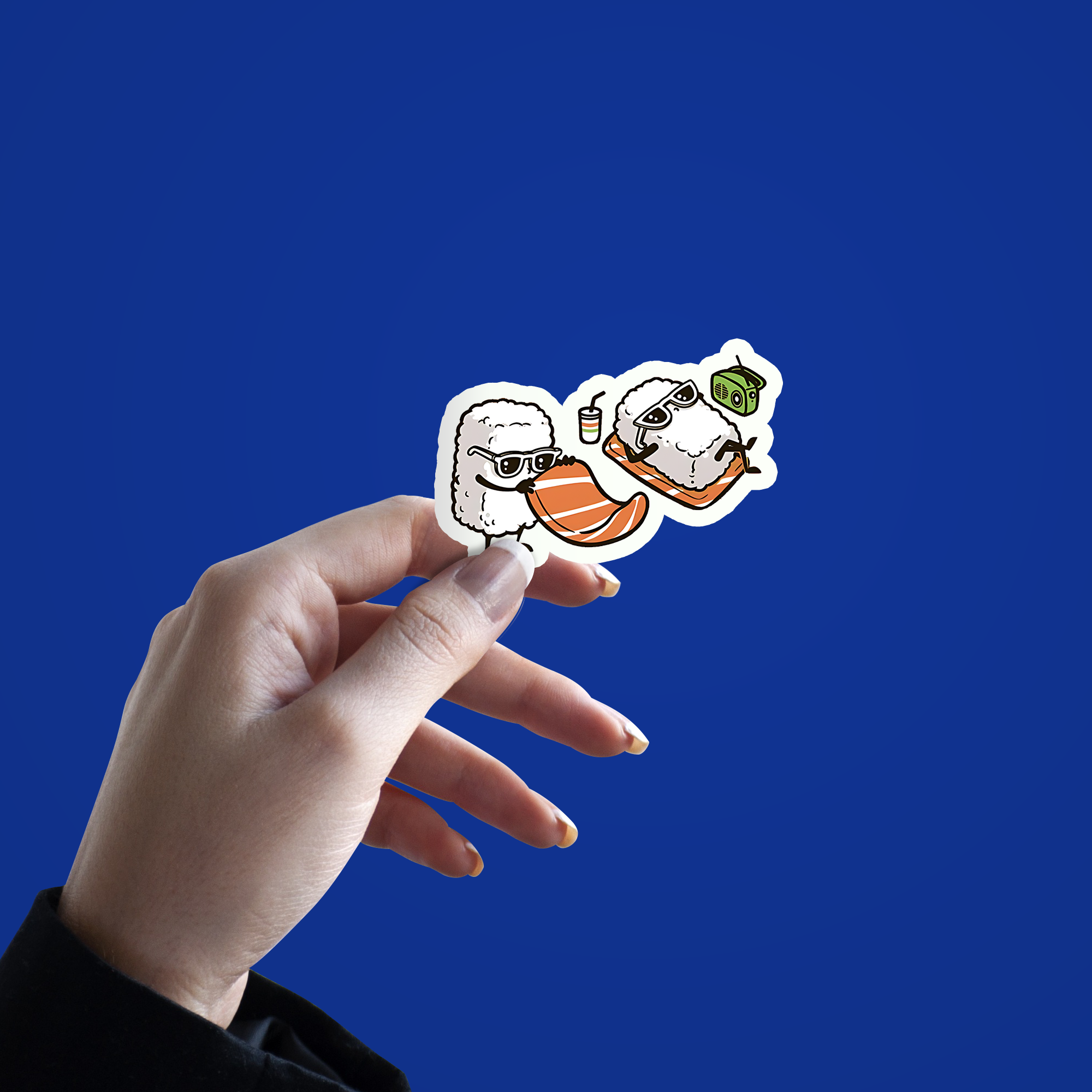 Sushi on the Beach Sticker