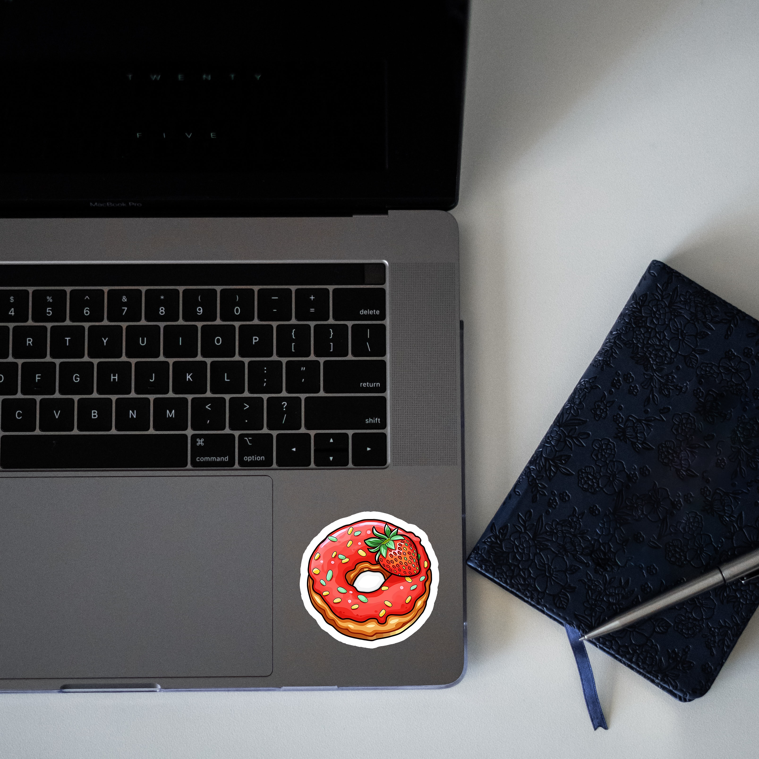 Strawberry Donut Sticker