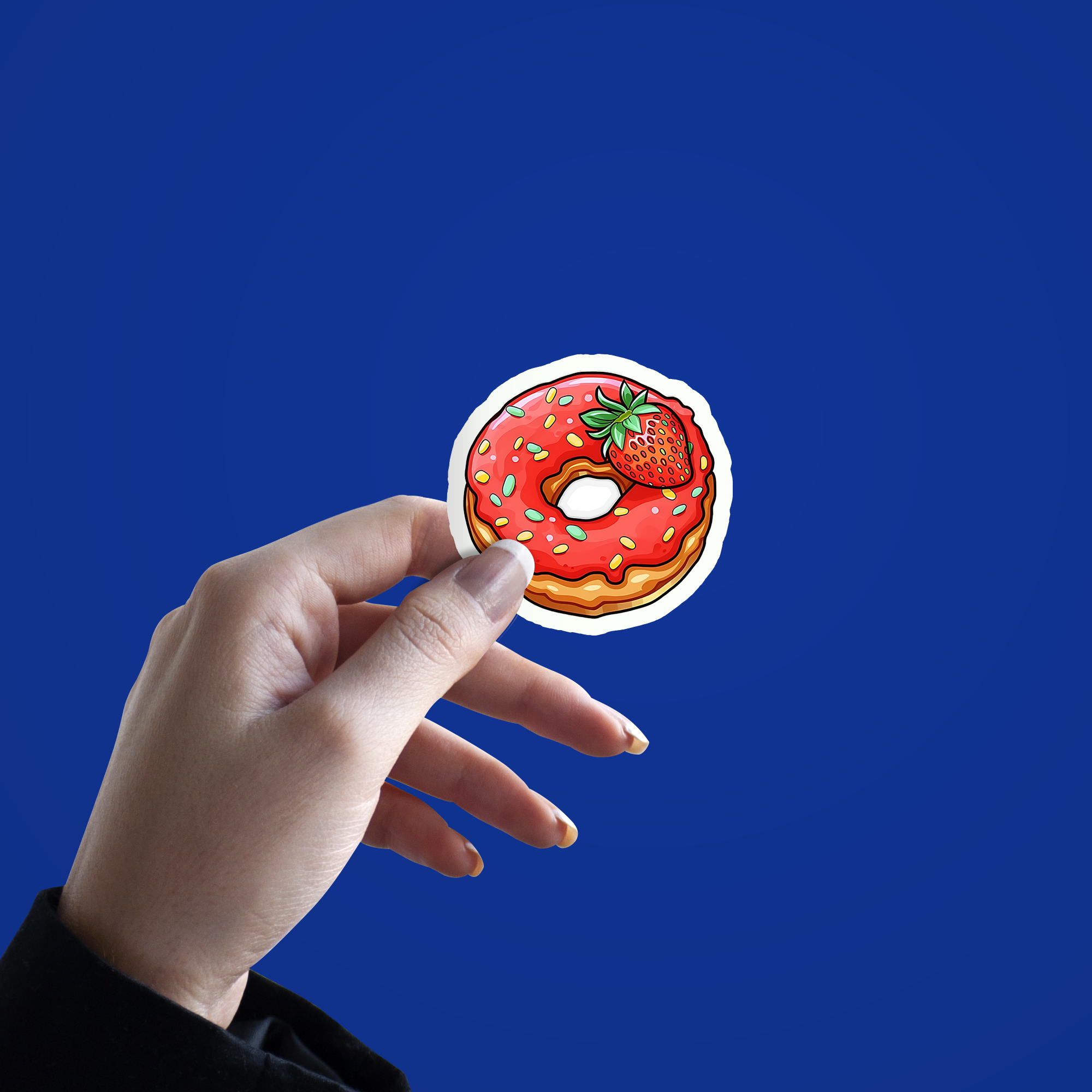 Strawberry Donut Sticker