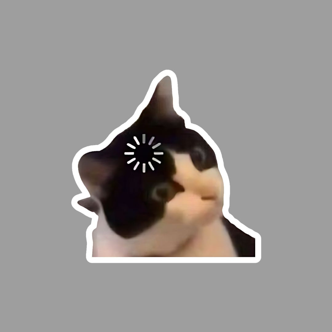 Confused Cat meme Sticker