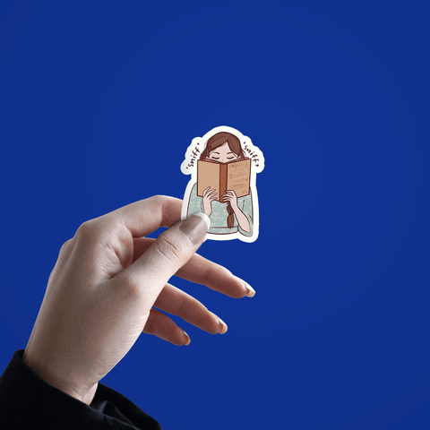 Sniffing Girl Sticker