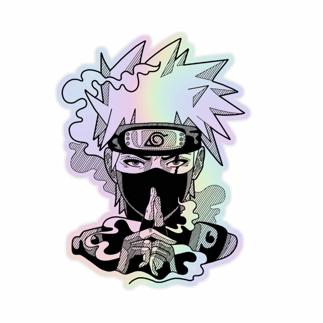 Kakashi Hatake V2 Holographic Sticker