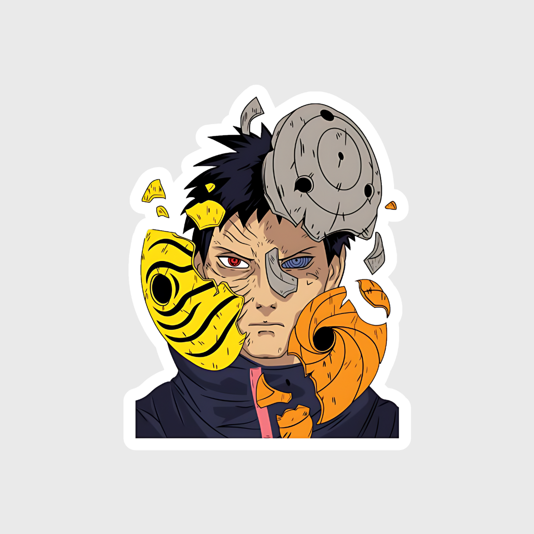 obito mask anime sticker