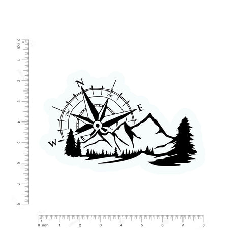 Adventure Compass Sticker