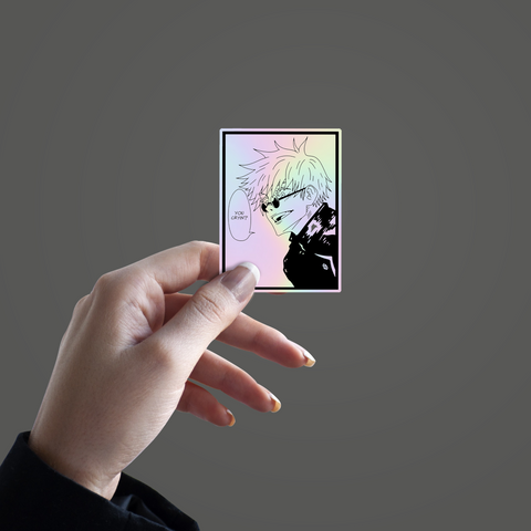 Satoru Gojo V2 Holographic Sticker