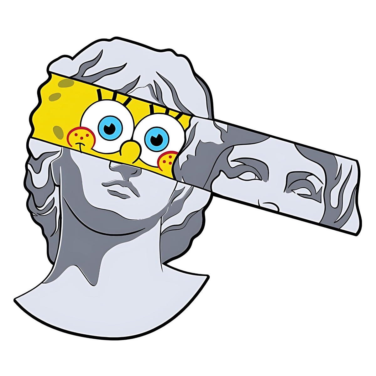 Spongebob Greek God Sticker