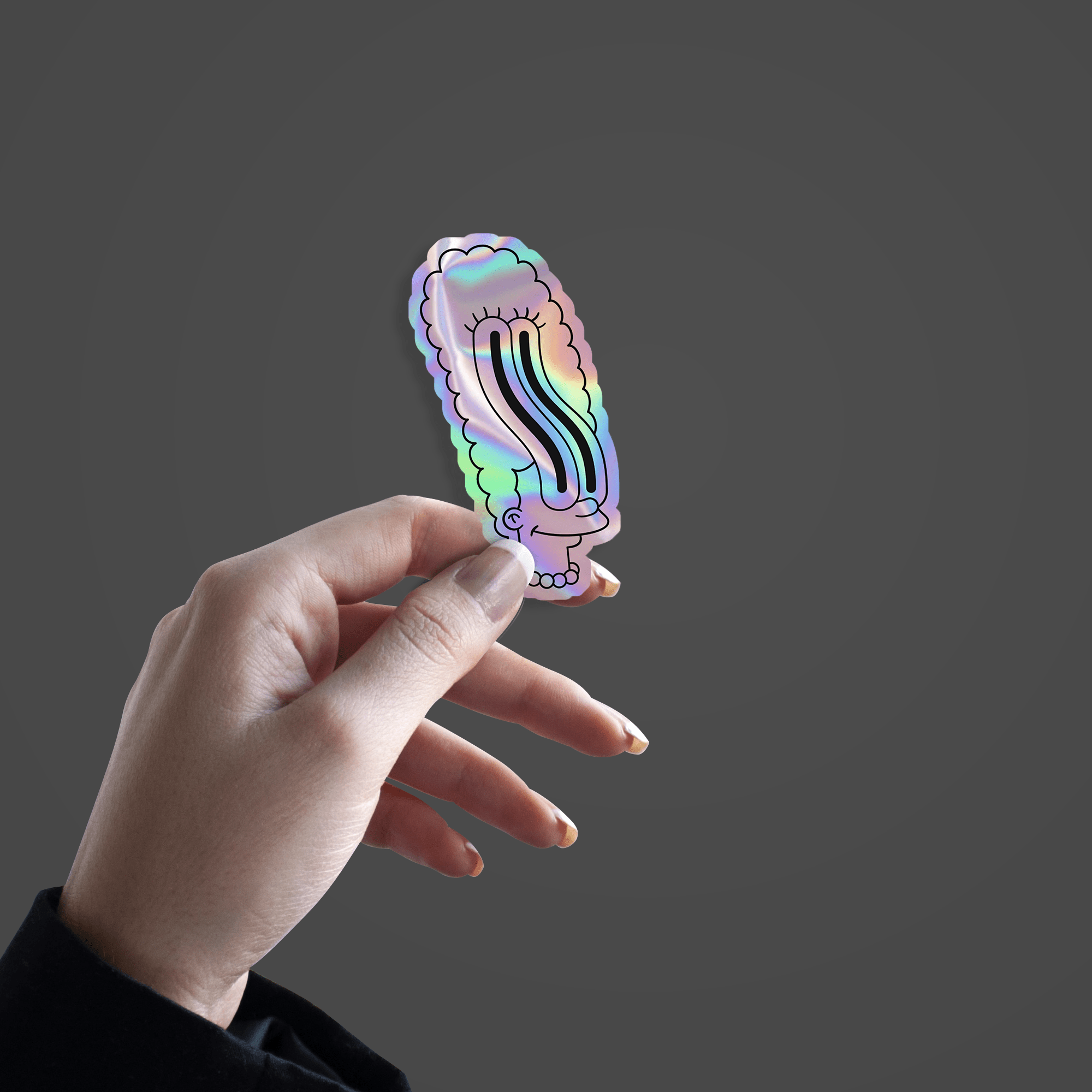 Lisa Simpson holographic Sticker