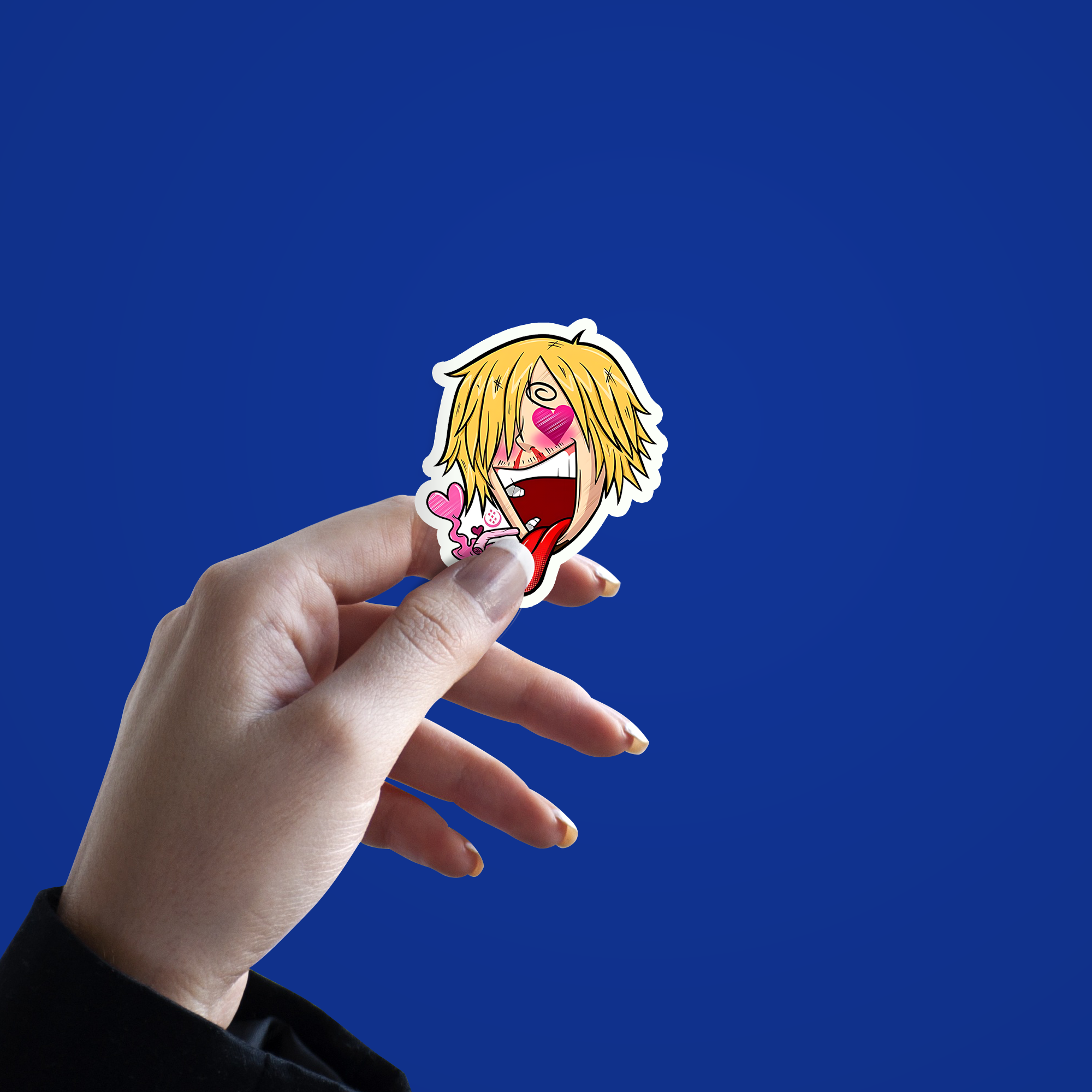 sanji heart eyes sticker