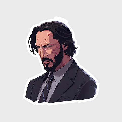 serious john wick sticker