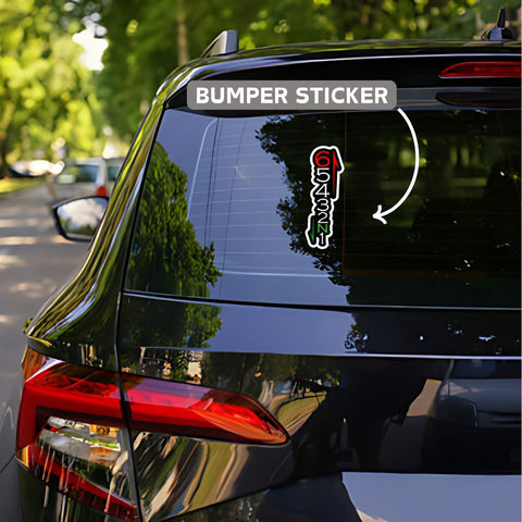 motorbike gear bumper sticker