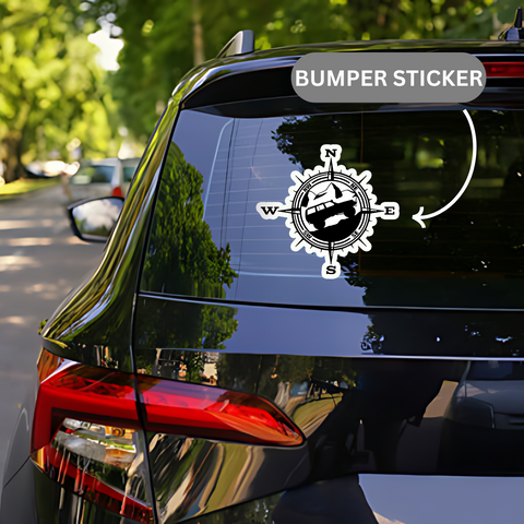 Compass Sticker