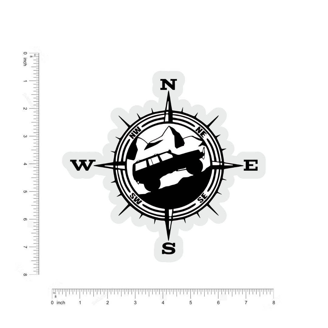 Compass Sticker