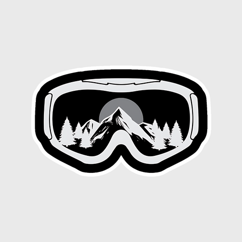 snowboard glass sticker