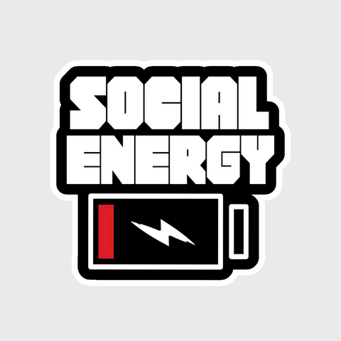 social energy down sticker