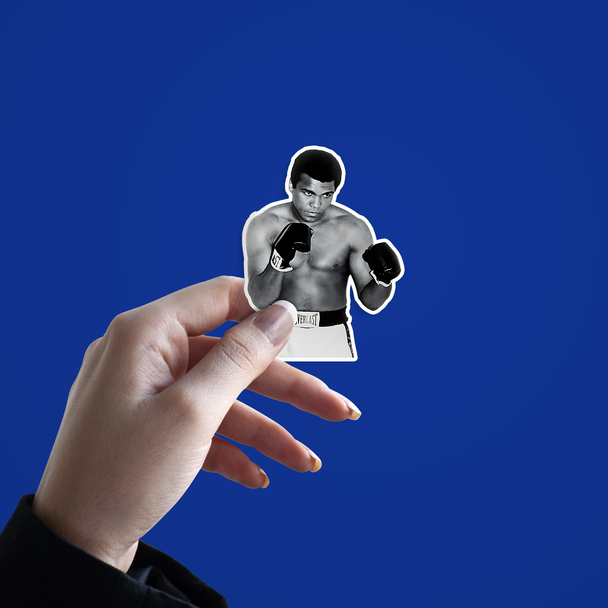 Mohammad Ali Boxer Sticker v2