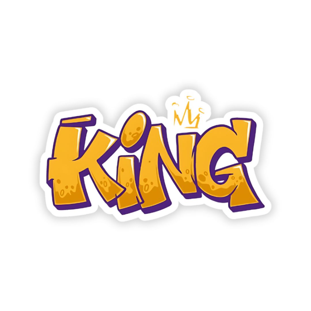 king bumper sticker