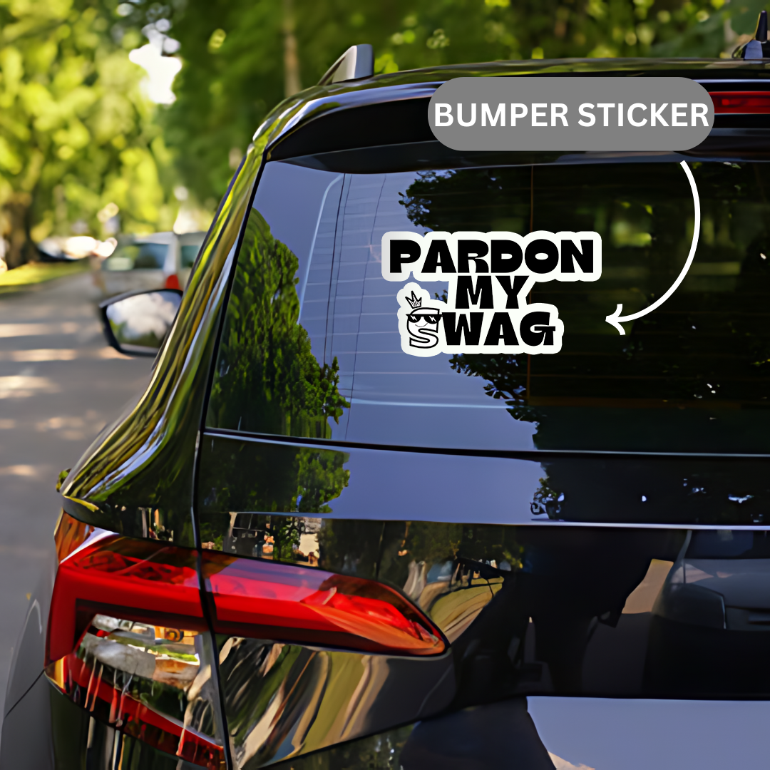 Pardon My Swag Sticker