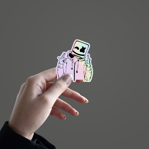 Marshmallow v2 Holographic Sticker