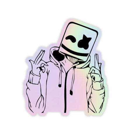 Marshmallow v2 Holographic Sticker