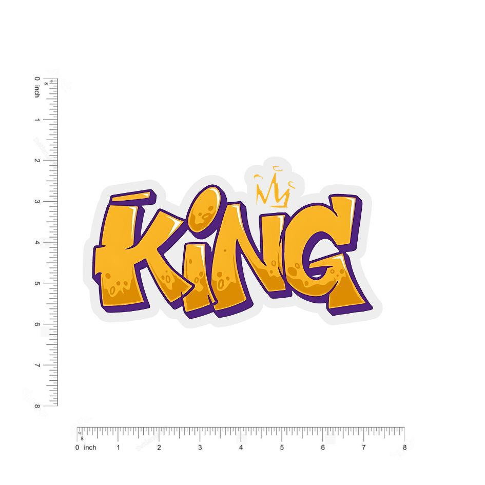 king bumper sticker