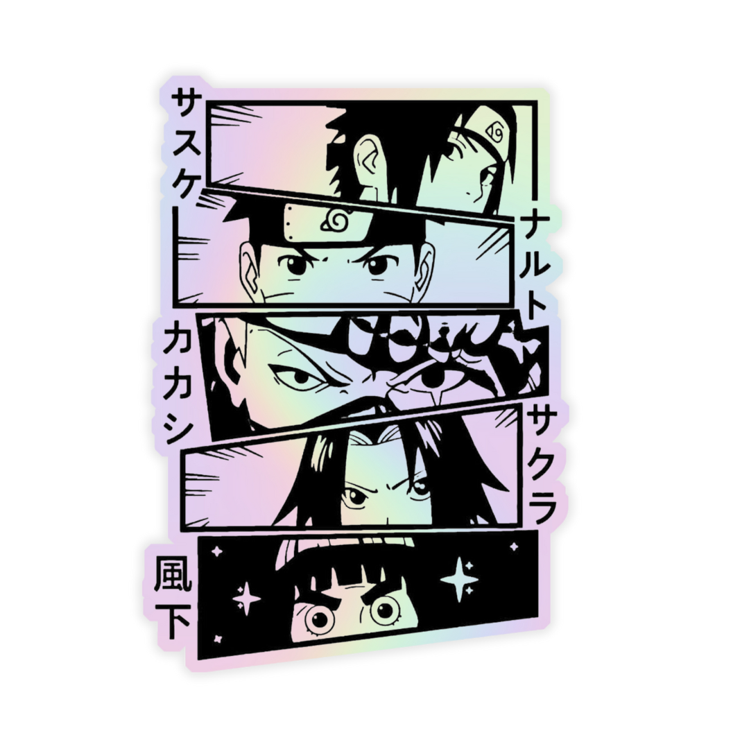 Naruto V5 Holographic Sticker