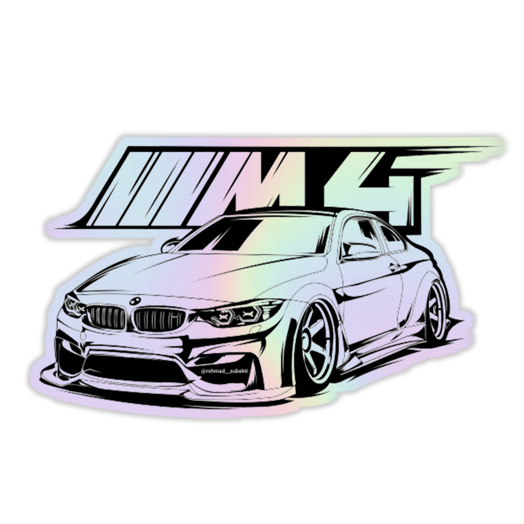 BMW M4 Holographic Sticker