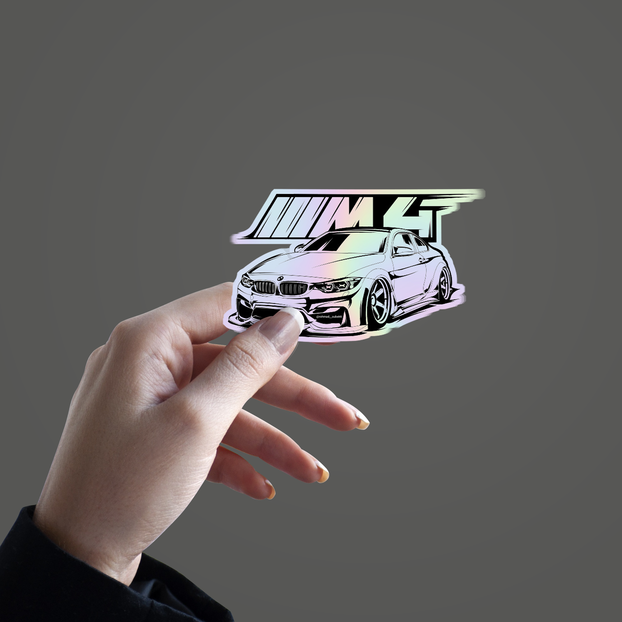 BMW M4 Holographic Sticker