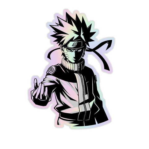 Naruto V8 Holographic Sticker