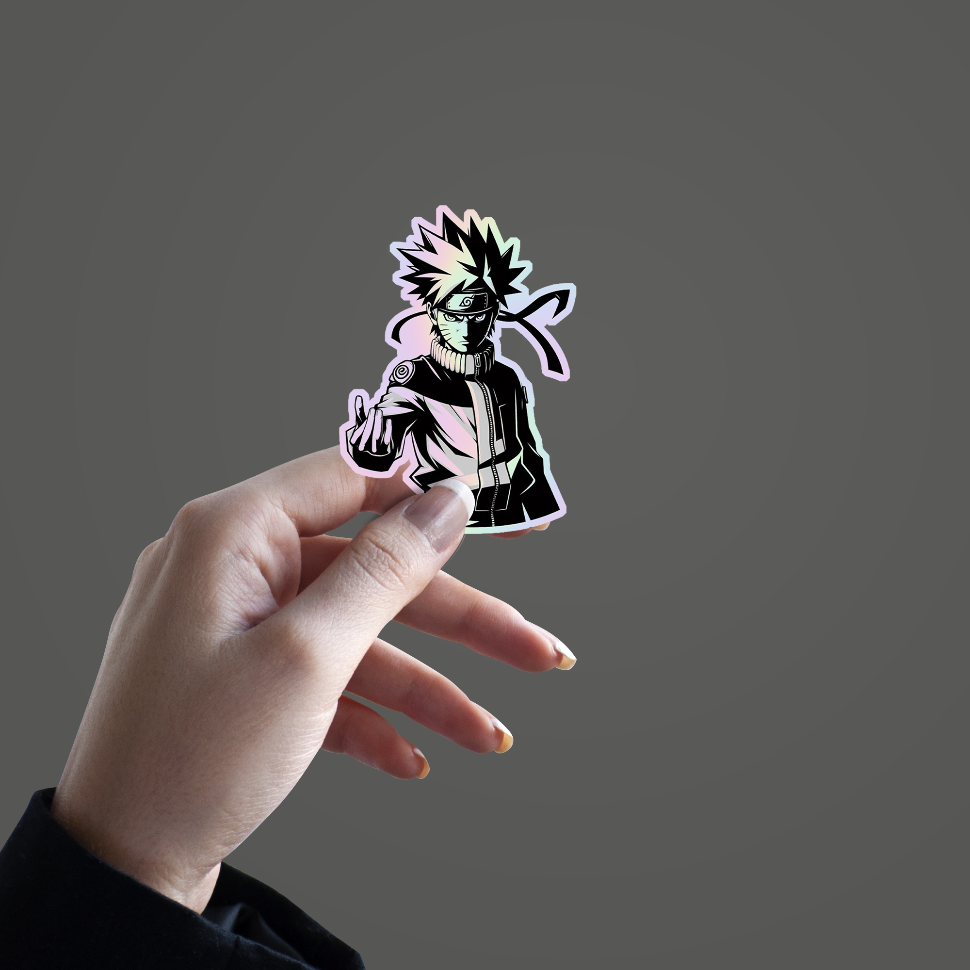 Naruto V8 Holographic Sticker