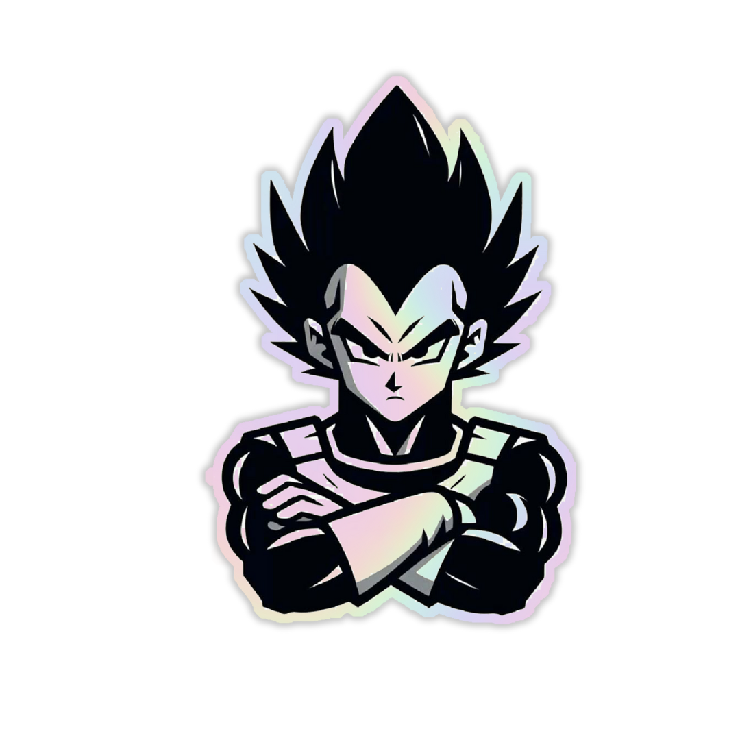 Vegeta Holographic Sticker