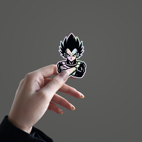 Vegeta Holographic Sticker