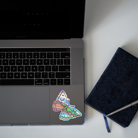 Aesthetic Butterfly Holographic Sticker