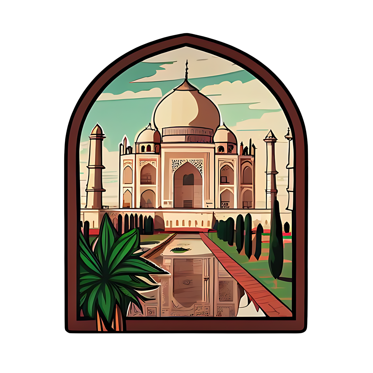 Taj Mahal Sticker