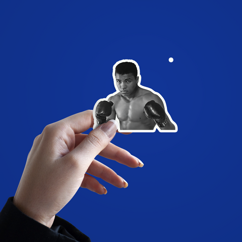 Mohammad Ali Boxer Sticker v6