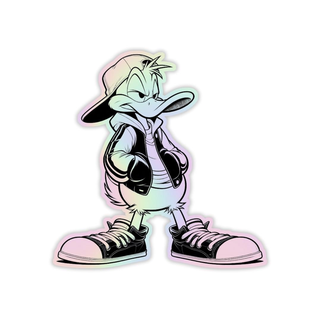 Daffy Duck v4  Holographic Sticker