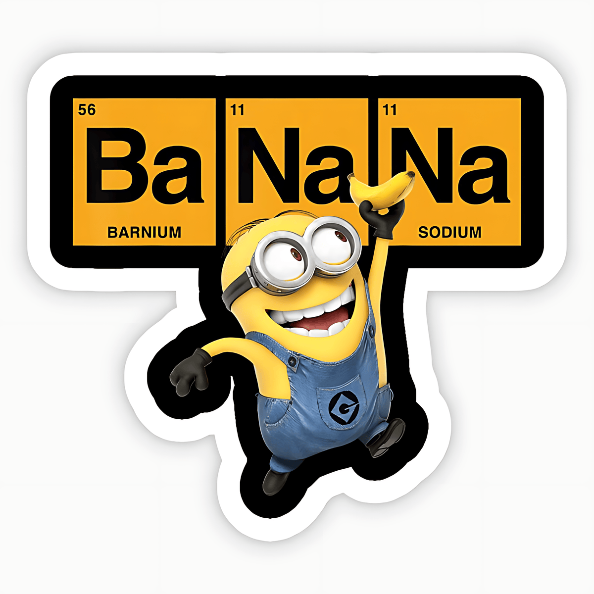 Despicable me Minions Banana Sticker