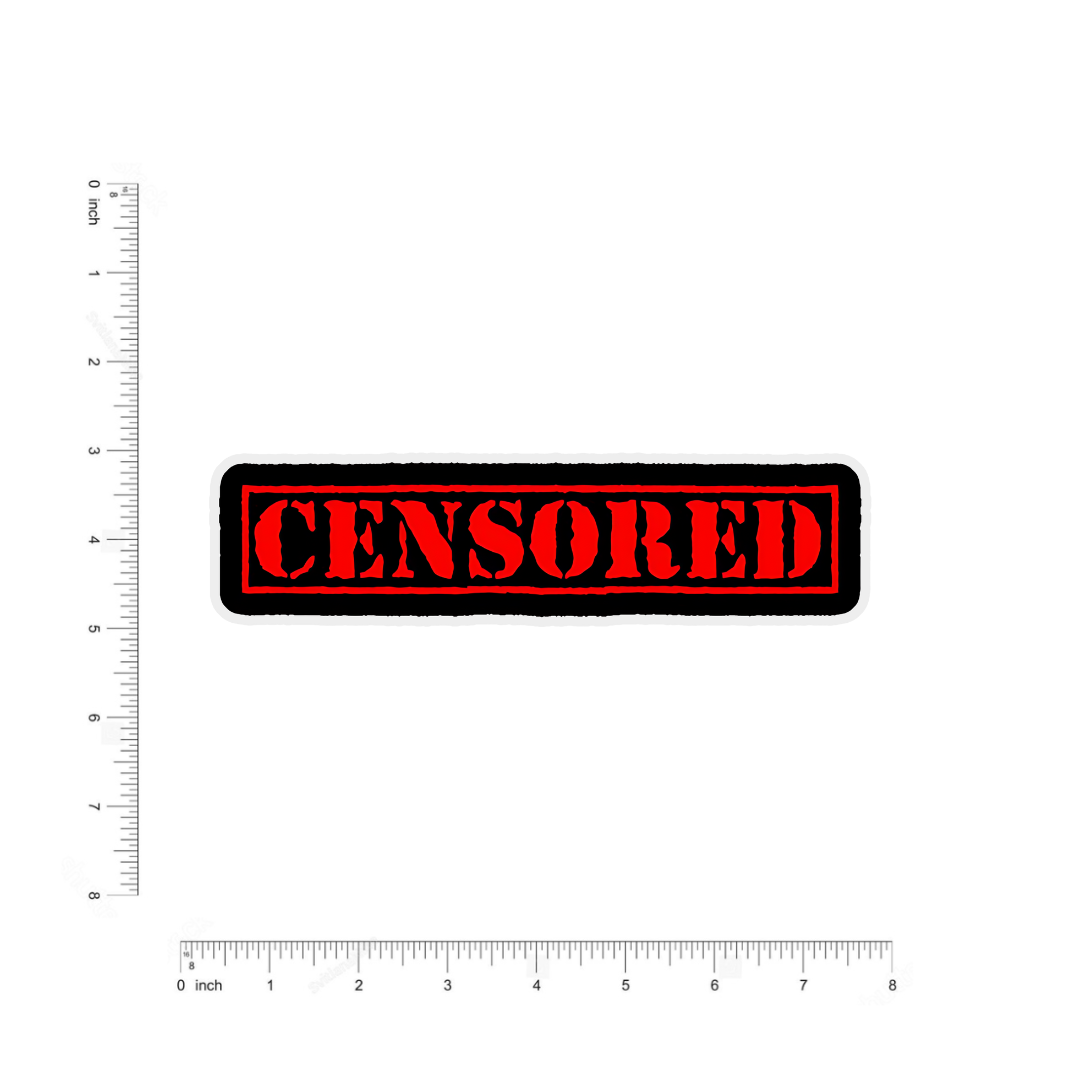 censored bumper sticker