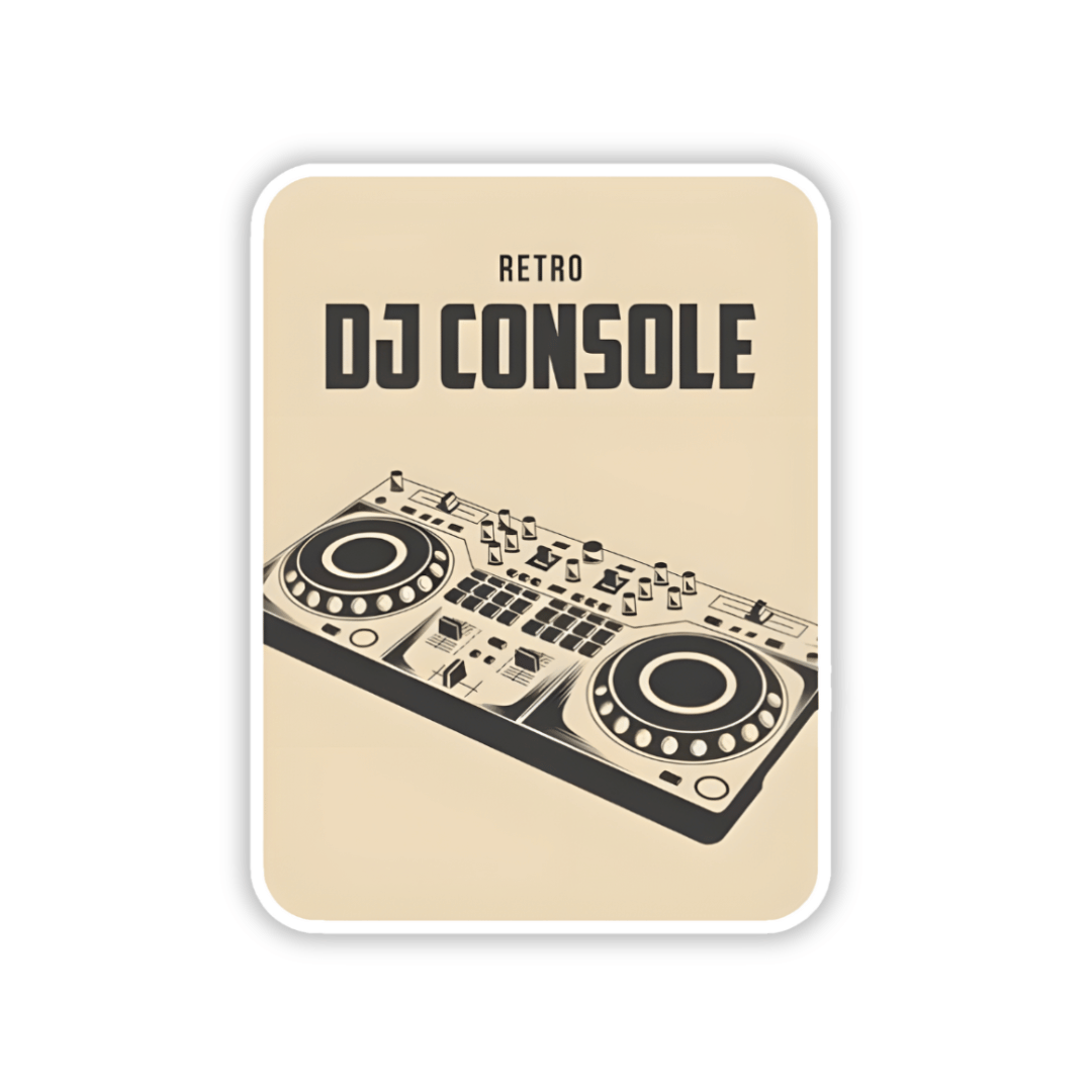 DJ console sticker